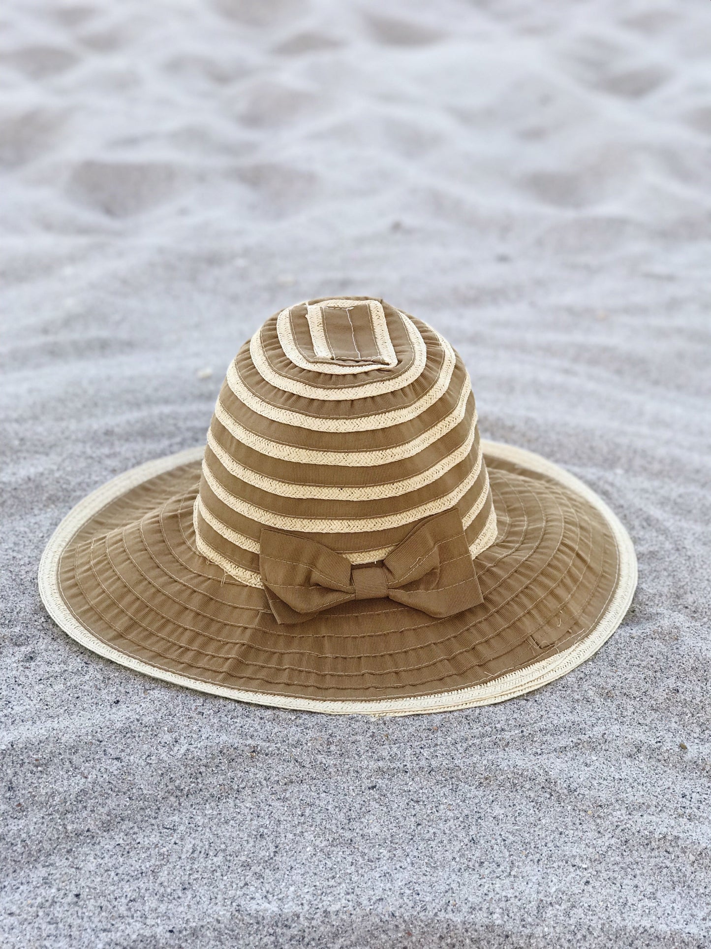 Ribbon Bow Travel Sun Hat for Easy Vacation Comfort - Rosetta Creative Boutique