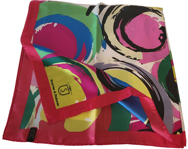 Barocco 100 Percent Italian Silk Scarf Made In Italy - Rosetta Creative Boutique