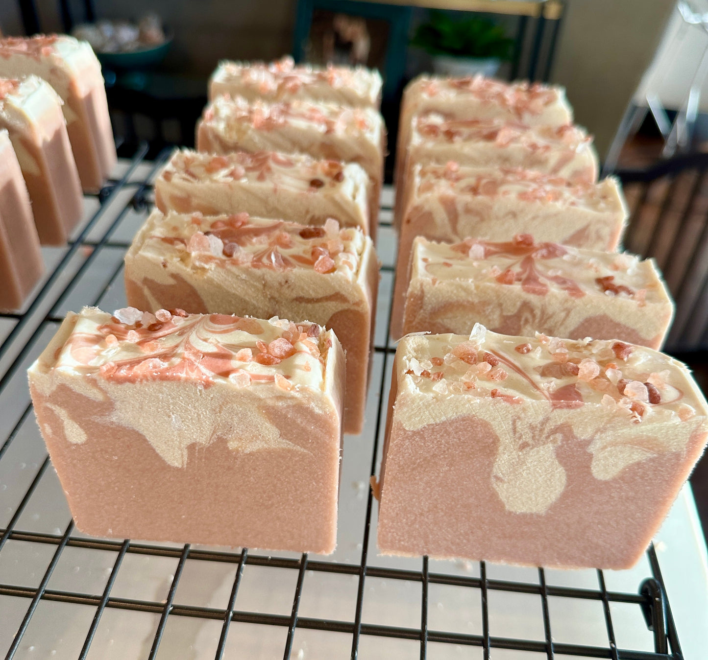 Pink Himalayan Salt Soap With Goat Milk Lavender And Rose - Rosetta Creative Boutique