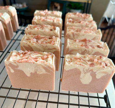 Pink Himalayan Salt Soap With Goat Milk Lavender And Rose - Rosetta Creative Boutique