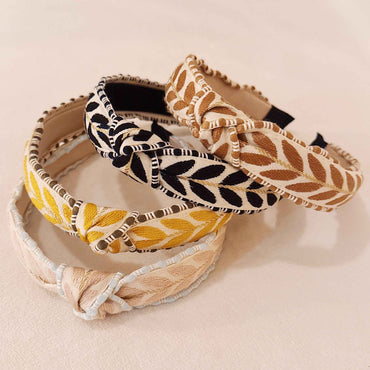 Boho Embroidered Headband For Everyday Wear Southern French Style