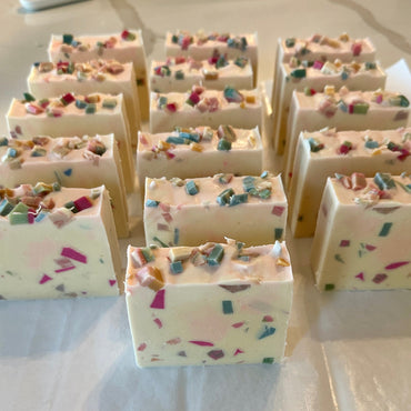 Confetti Goat Milk Soap With Eucalyptus And Lavender - Rosetta Creative Boutique