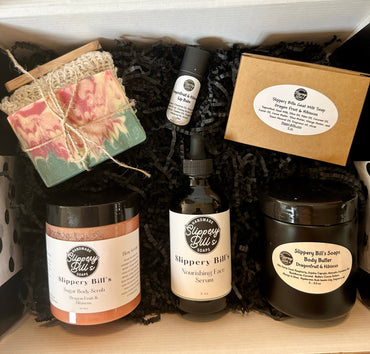 Natural Skin Care Gift Box with Goat Milk Soap Set Now - Rosetta Creative Boutique