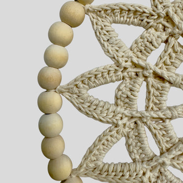 10 Inch Wood Bead Frame Macrame Dreamcatcher Nursery Decor - Rosetta Creative Boutique