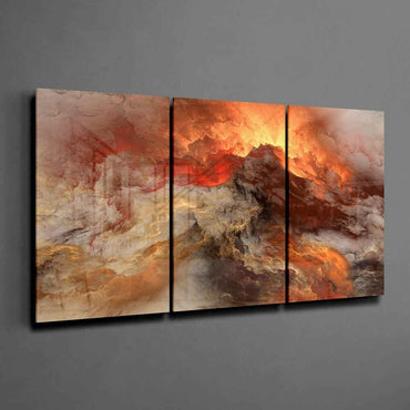 Volcano Mega Glass Wall Art