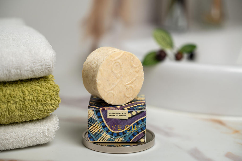 Olive Oil Soap Indigenous Gumby Gumby With Blue Mallee - Rosetta Creative Boutique