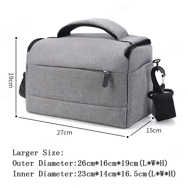 DJI Mini 4 Pro Compatible Large Gray Camera Sling Bag With Shock Protection - Rosetta Creative Boutique