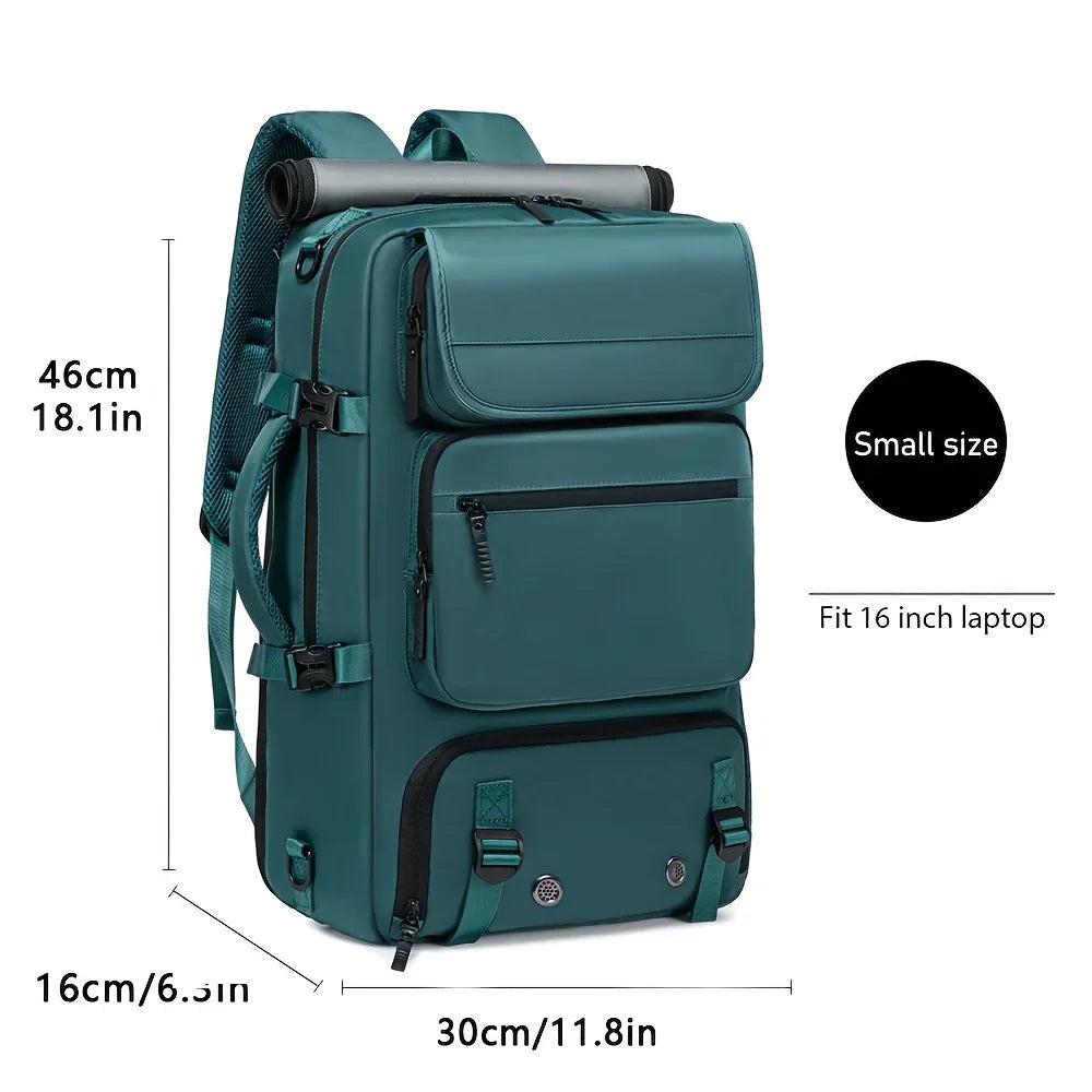 Deep Blue 3 in 1 Travel Backpack Handbag Nylon Unisex - Rosetta Creative Boutique