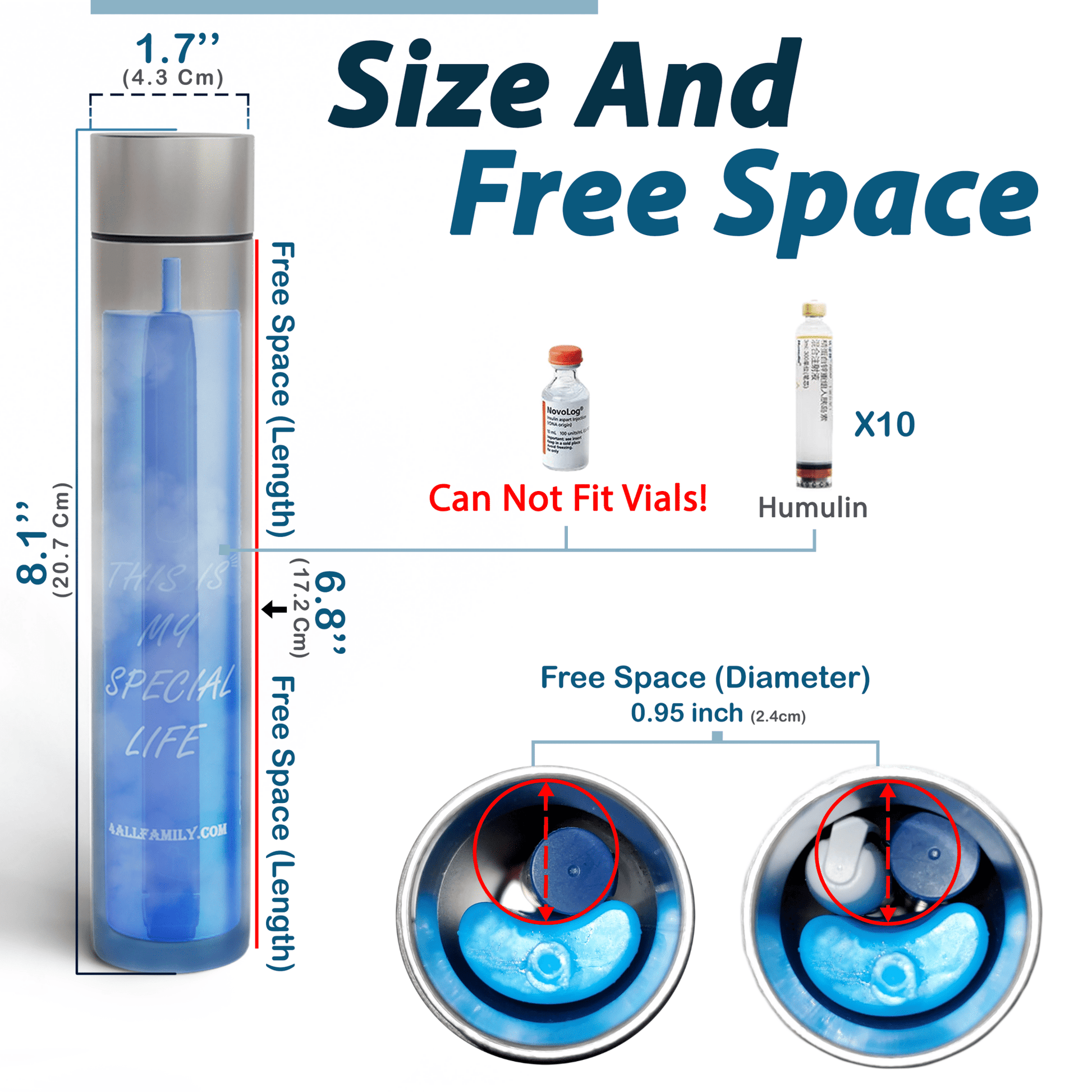 12H Small Insulin Pen Travel Case With Cooling Pack - Rosetta Creative Boutique