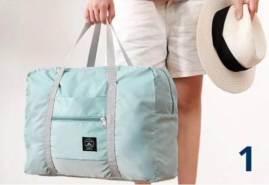 Foldable Travel Duffel Bags 16L Pink Blue Pack of 2 - Rosetta Creative Boutique