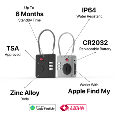 AirLock Smart Anti Loss TSA Travel Lock For Luggage - Rosetta Creative Boutique