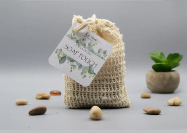 Soap Saver Pouch Drawstring Exfoliating Bag For Soap Scraps - Rosetta Creative Boutique