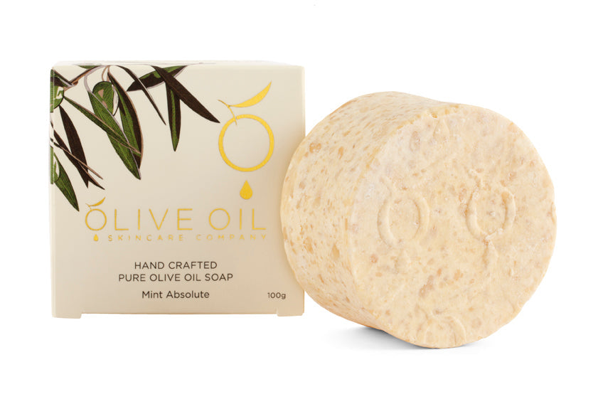 Olive Oil Soap Mint Absolute All Natural 100g Australian - Rosetta Creative Boutique