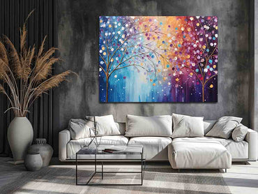 Sparkle Tree Art Canvas Print JetGirl Art Landscape - Rosetta Creative Boutique