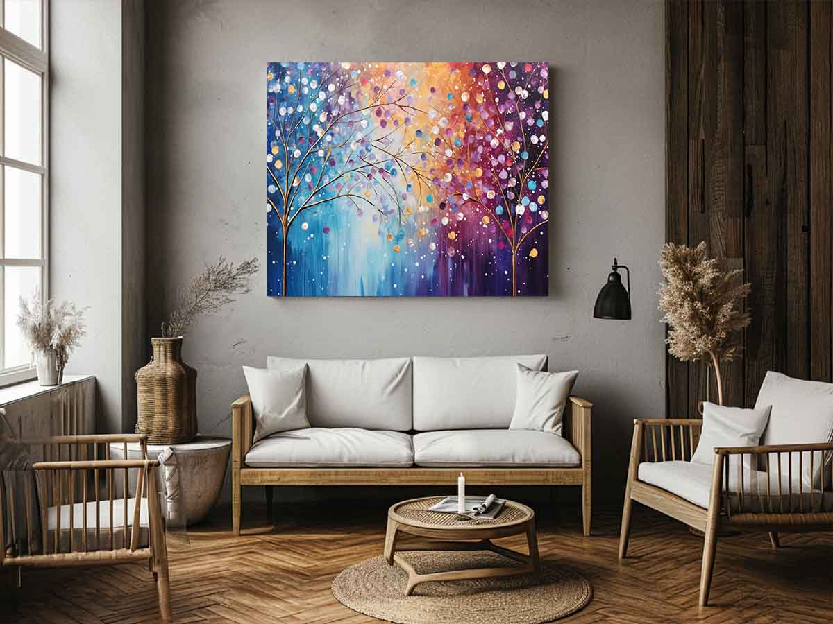 Sparkle Tree Art Canvas Print JetGirl Art Landscape - Rosetta Creative Boutique