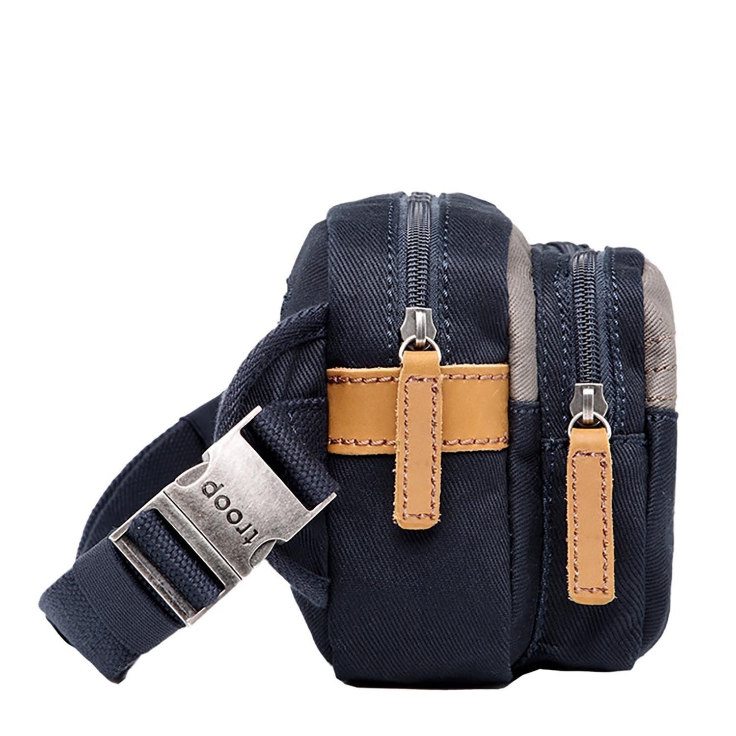 Troop London Heritage Canvas Waist Bag Small Navy Retro - Rosetta Creative Boutique
