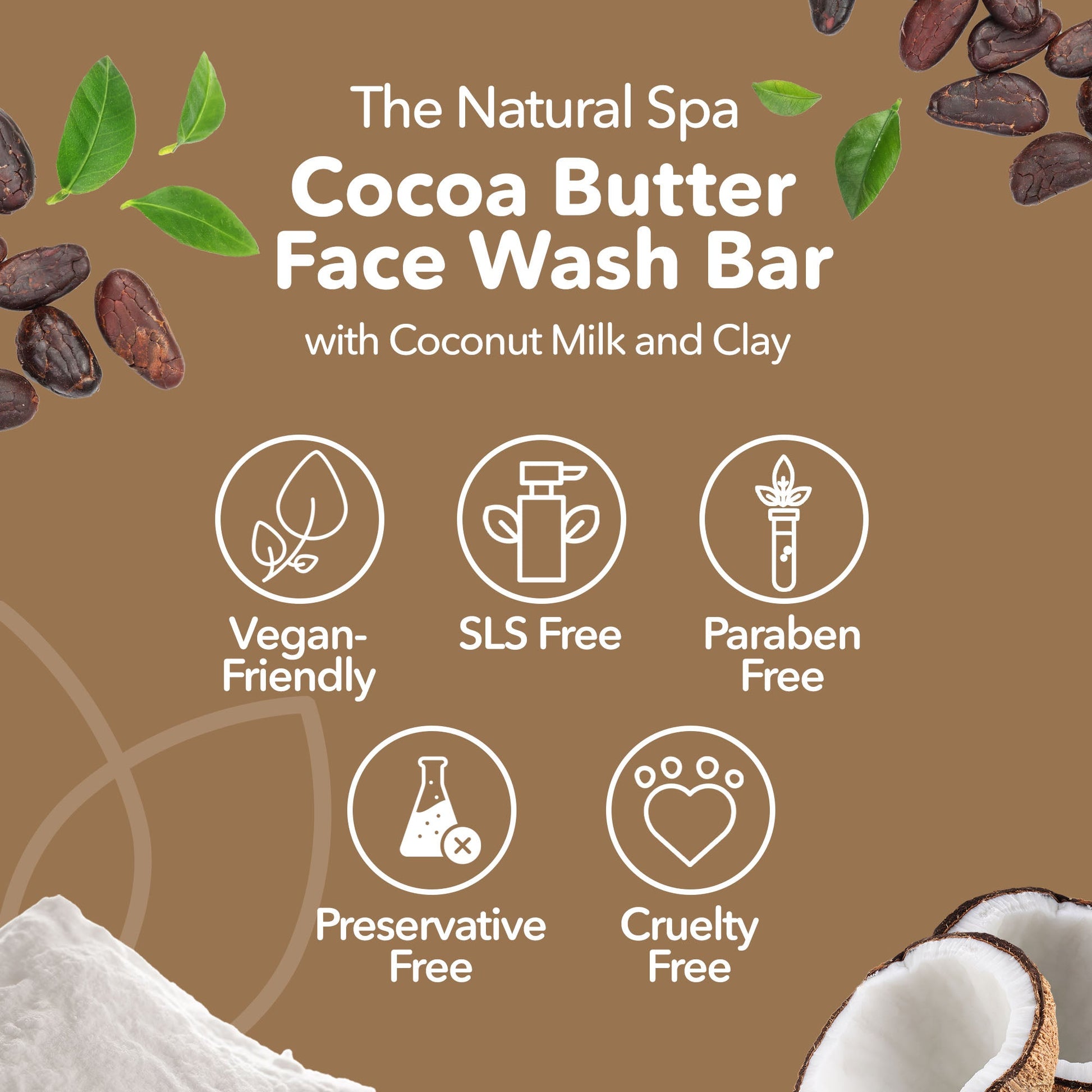 Cocoa Butter Face Wash Bar Fragrance Free Sensitive Skin - Rosetta Creative Boutique