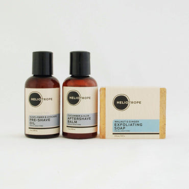 Shaving Travel Sampler Aloe Gel and Creamy Aftershave for On-the-Go Grooming - Rosetta Creative Boutique