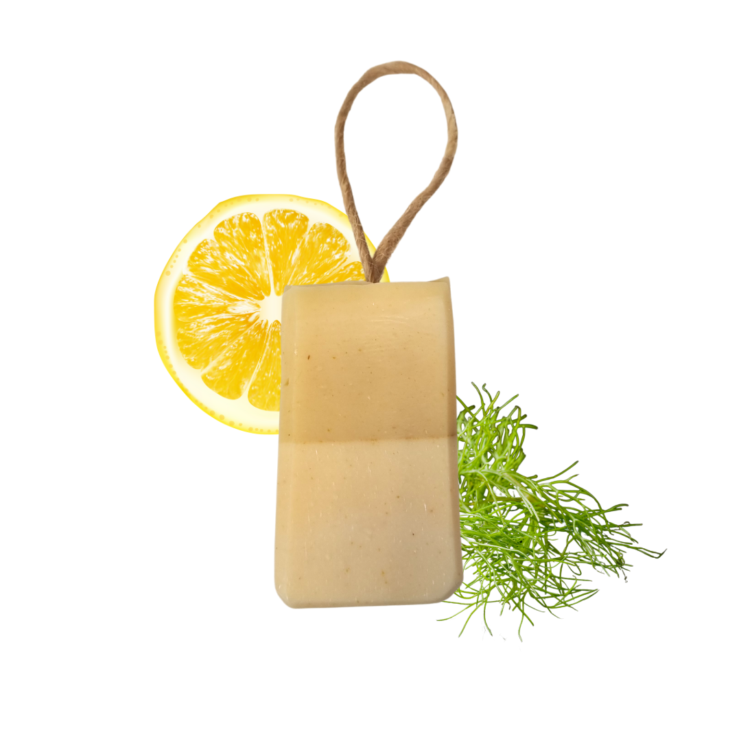 Meadow Soap On A Rope Lemongrass Fennel Three Styles - Rosetta Creative Boutique