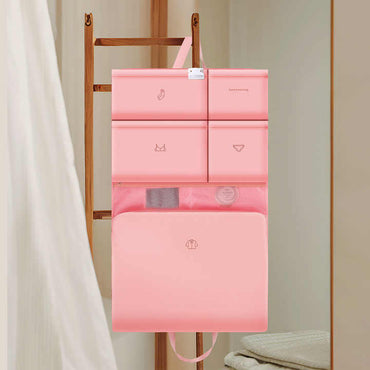 NNEDSZ Dark Pink Travel Storage Organizer Bag Compartments - Rosetta Creative Boutique