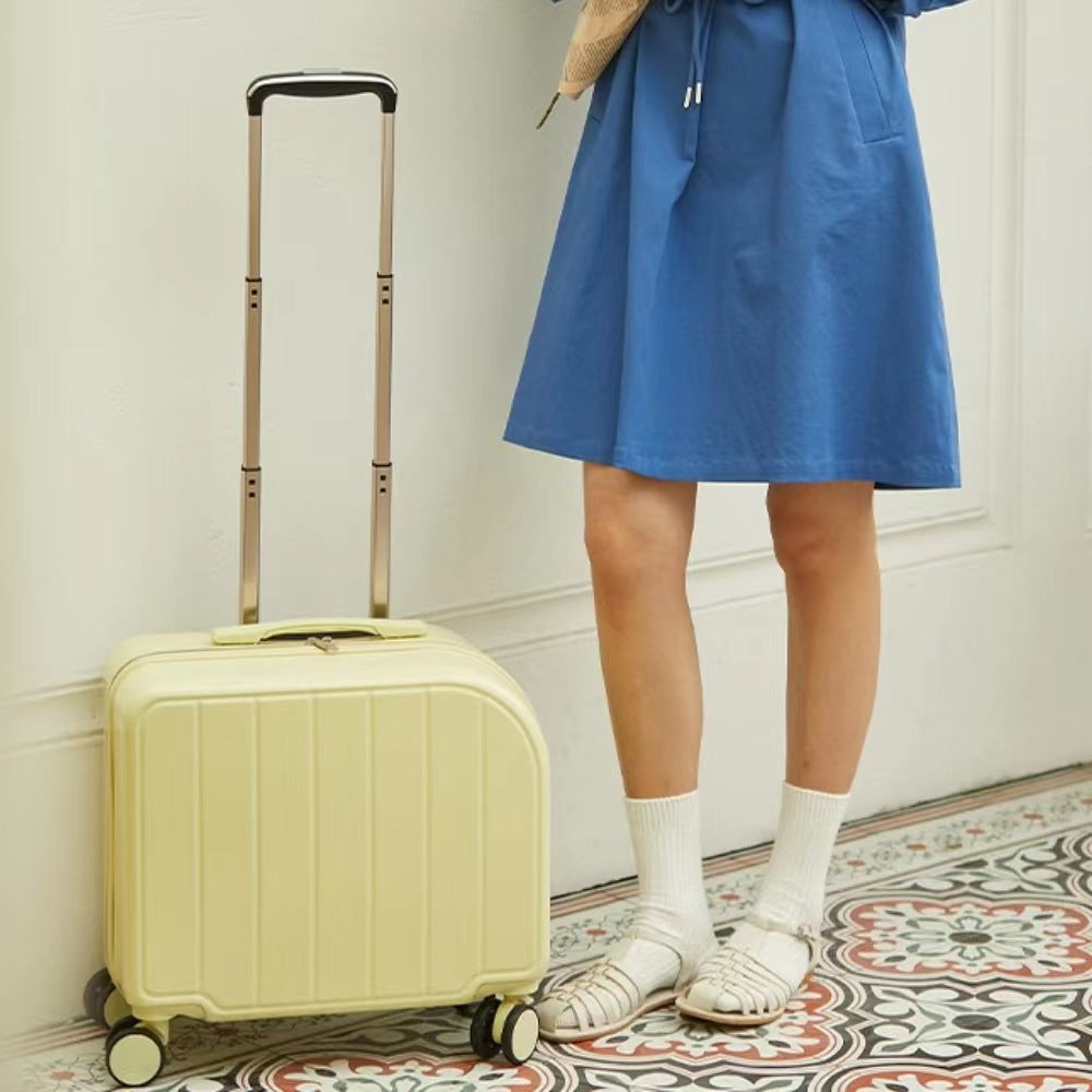 NNEDSZ Green 18 Inch Carry On ABS Hardside Spinner Luggage - Rosetta Creative Boutique