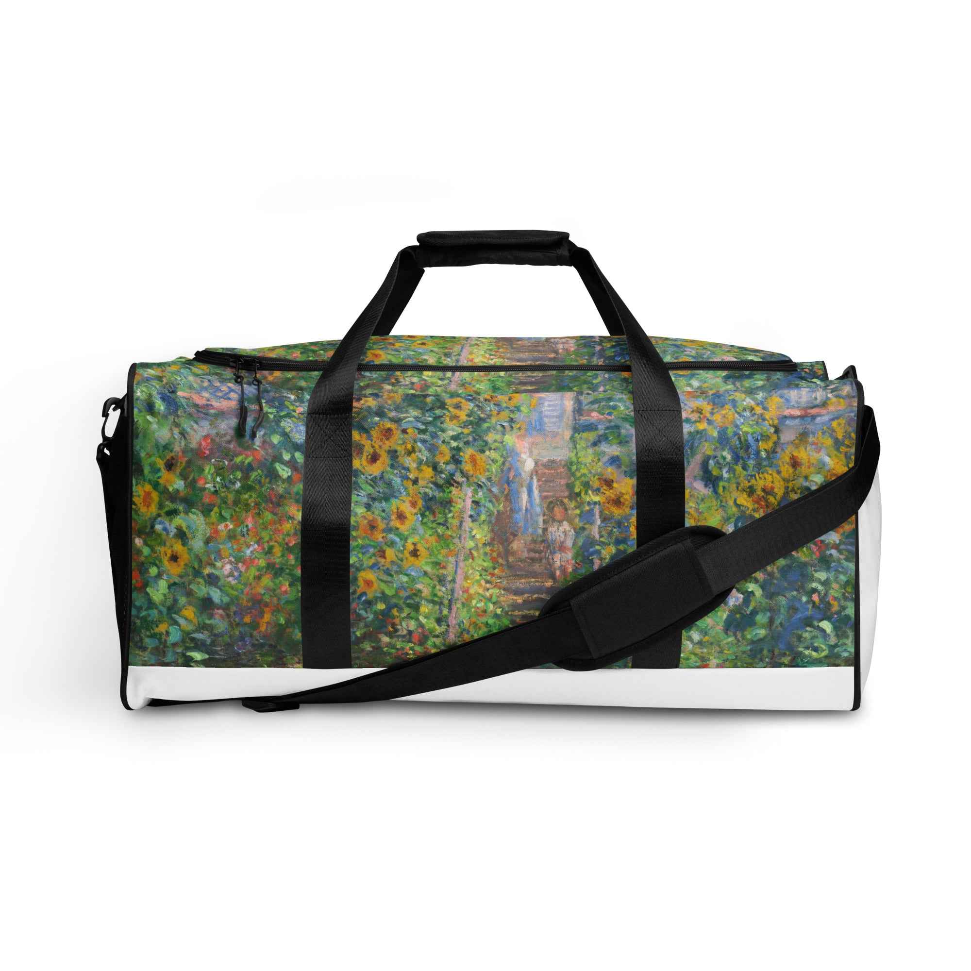 Duffle Bag with Monet Print for Trendy Travel Essentials