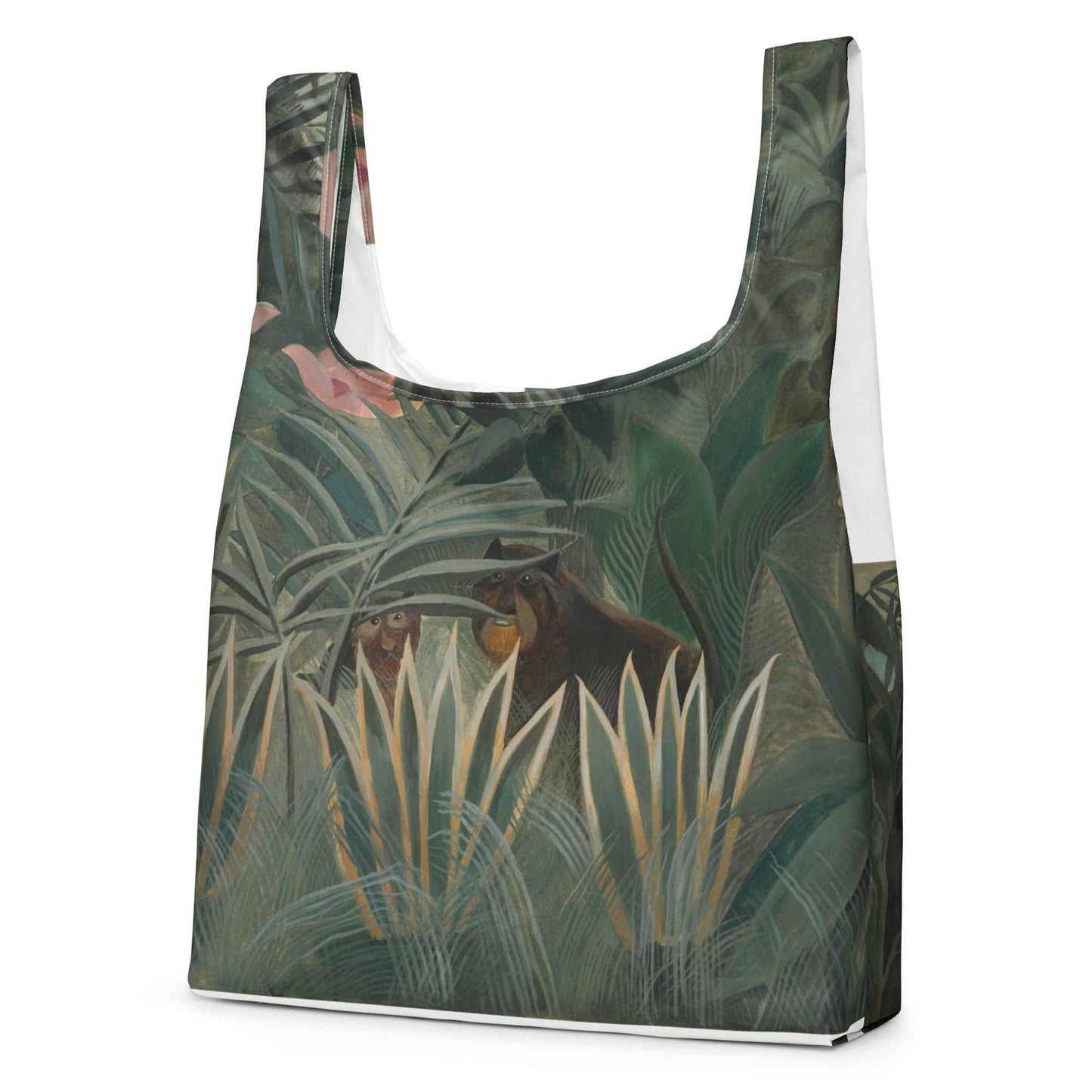 The Equatorial Jungle Shopping Bag by Henri Rousseau - Artful Eco-Friendly Tote - Rosetta Creative Boutique