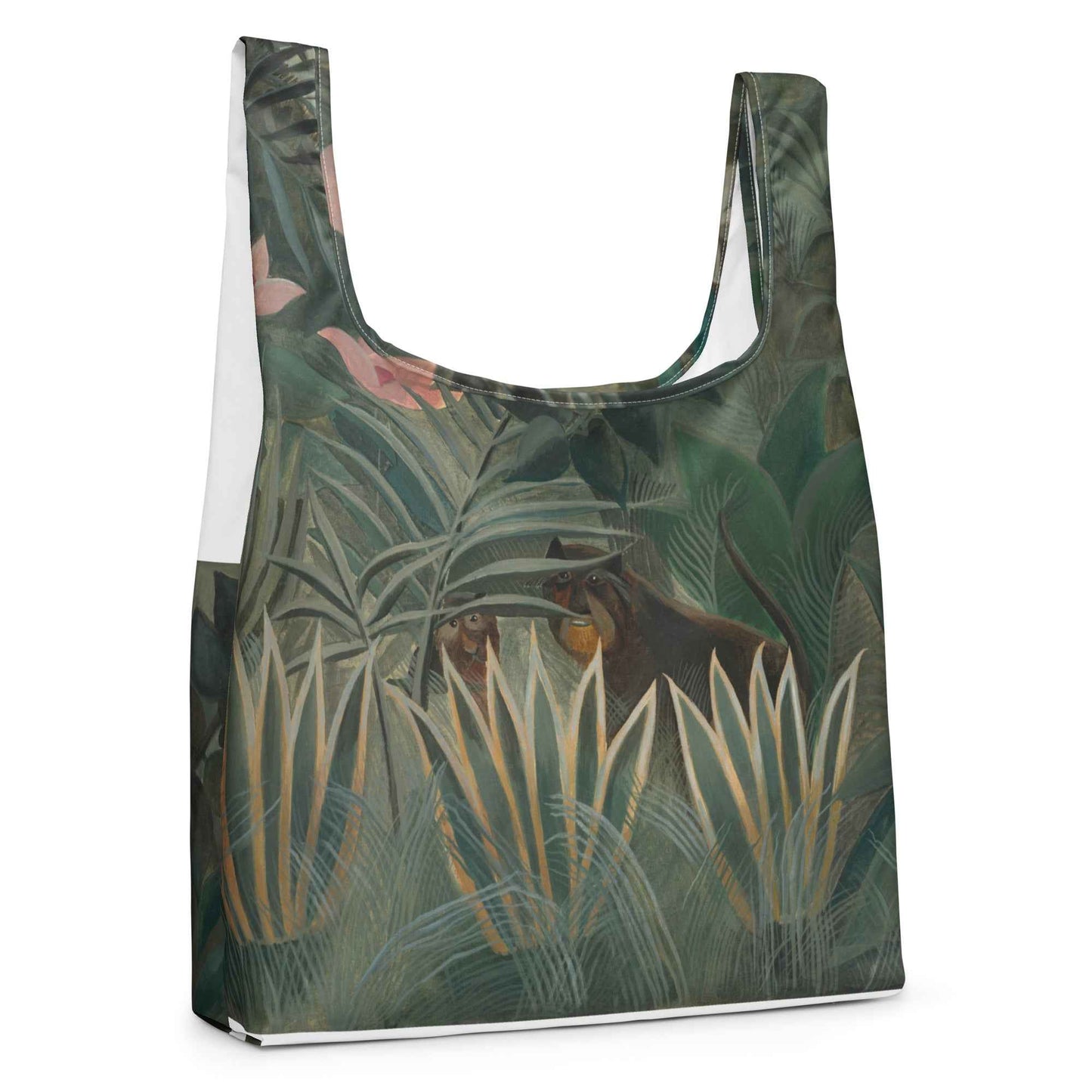 The Equatorial Jungle Shopping Bag by Henri Rousseau - Artful Eco-Friendly Tote - Rosetta Creative Boutique