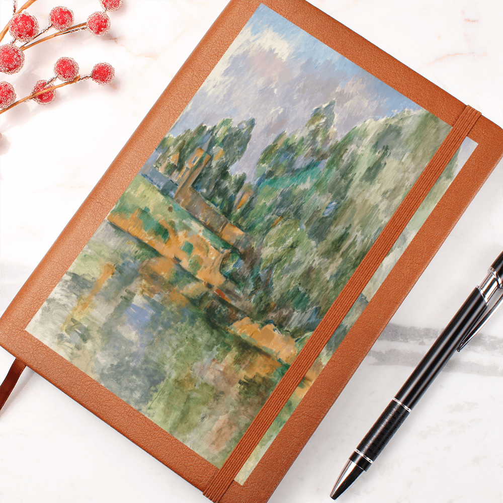 Banks of the Seine Leather Journal by Paul Cezanne – Elegant Leather Travel Journal - Rosetta Creative Boutique