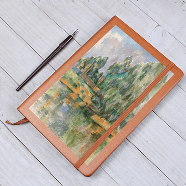 Banks of the Seine Leather Journal by Paul Cezanne – Elegant Leather Travel Journal - Rosetta Creative Boutique