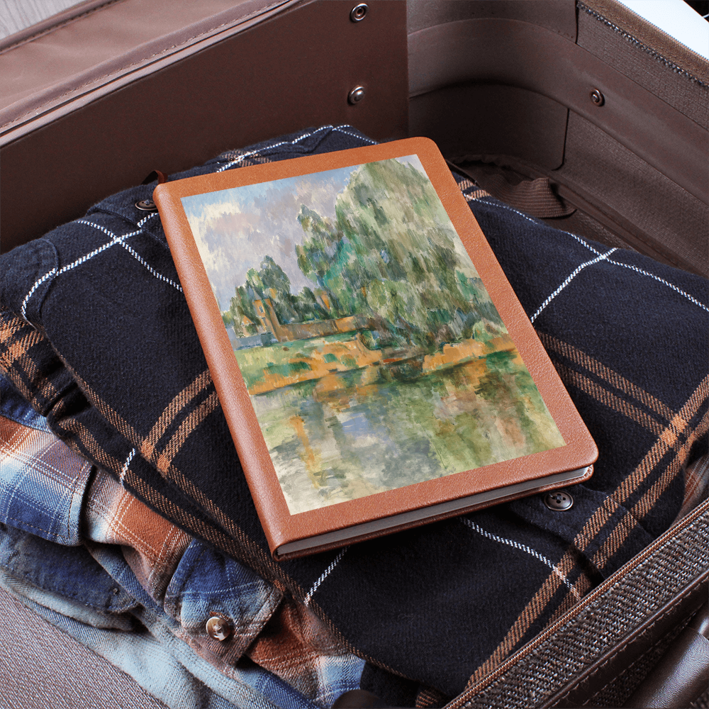 Banks of the Seine Leather Journal by Paul Cezanne – Elegant Leather Travel Journal - Rosetta Creative Boutique