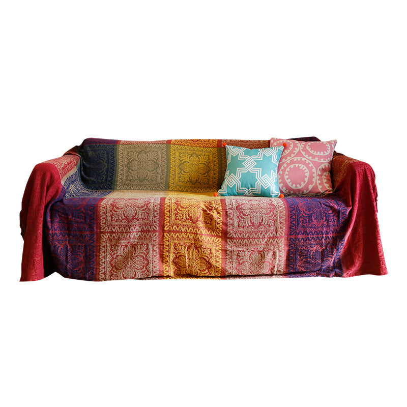 Bohemian Chenille Sanctuary Throw & Slipcover