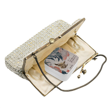 Japanese Painting Jewelry Organizer PU Leather Travel Case for Elegant Storage - Rosetta Creative Boutique