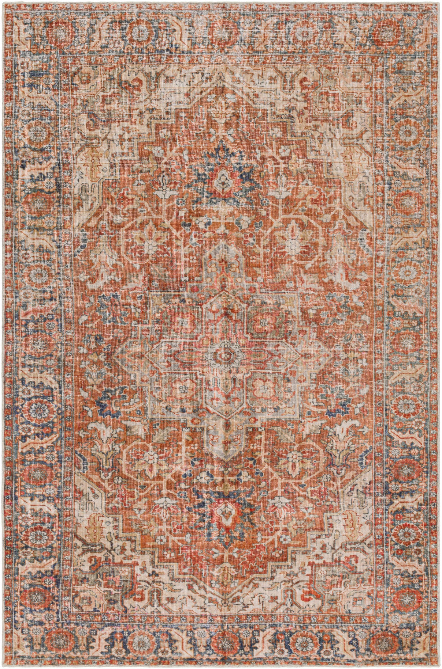 Cagayancillo Washable Area Rug Low Pile 0.08 Inch Classic - Rosetta Creative Boutique