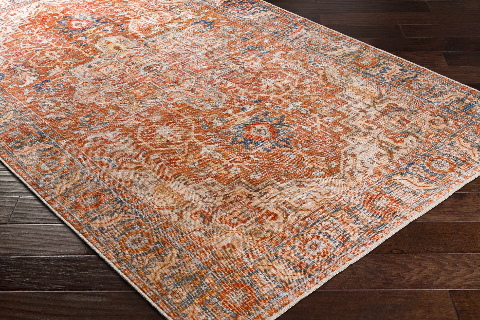 Cagayancillo Washable Area Rug Low Pile 0.08 Inch Classic - Rosetta Creative Boutique