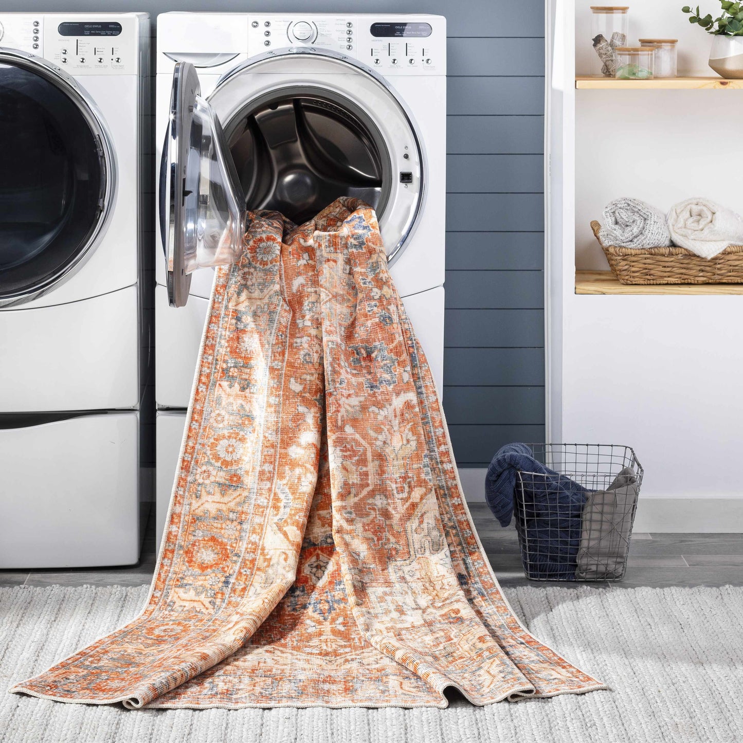 Cagayancillo Washable Area Rug Low Pile 0.08 Inch Classic - Rosetta Creative Boutique