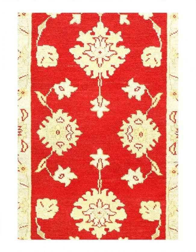 Canvello Fine Hand Knotted Oushak Design runner 2'5'' X 9'11''