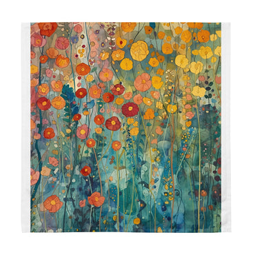 Beautiful Vibrant Cloth Napkin Set 4 Pack Floral Design - Rosetta Creative Boutique