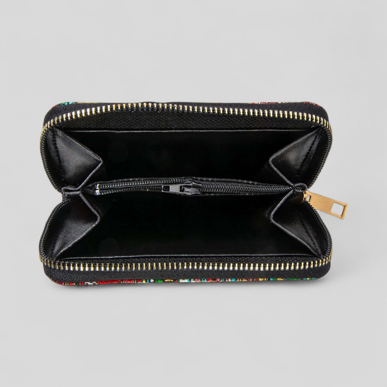 Turkish Multicolor Geometric Patterned Woven Zipper Wallet - Rosetta Creative Boutique