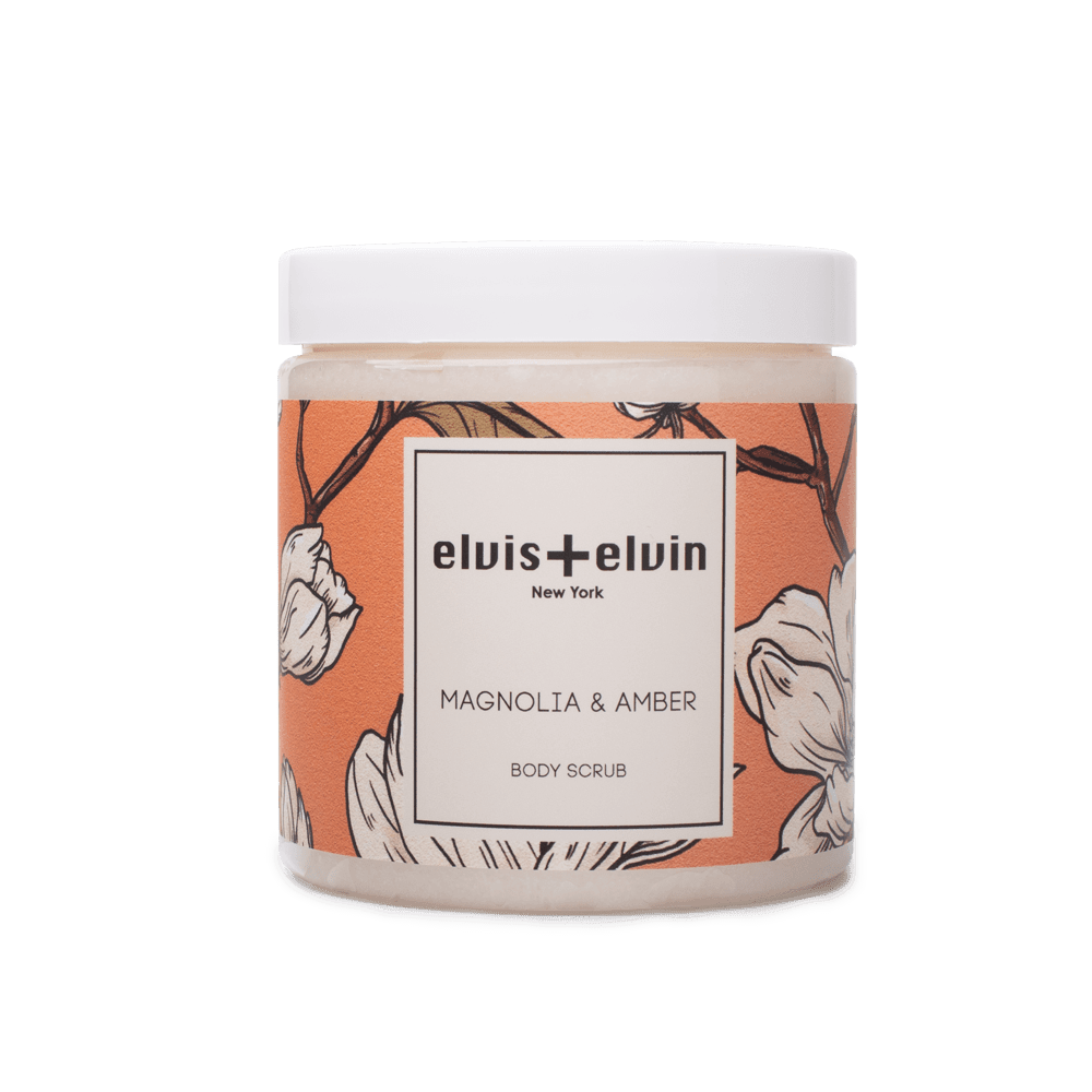 Elvis Elvin Magnolia And Amber Body Scrub With Dead Sea Salt 300ml