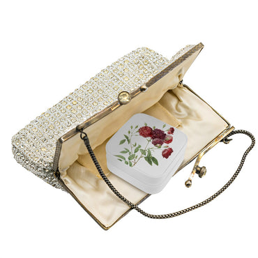 Camellia PU Leather Jewelry Organizer With Zipper for Stylish Storage - Rosetta Creative Boutique