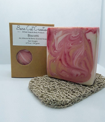 Vegan Biscotti Almond Soap Last Chance 25 Percent Off Today - Rosetta Creative Boutique