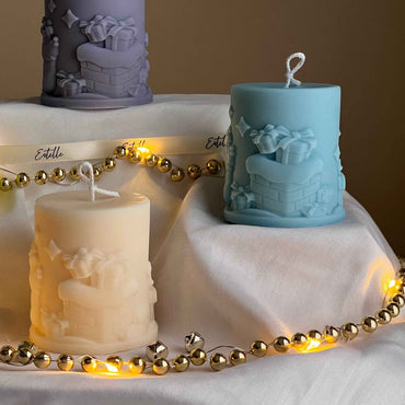 Christmas Gifts Pillar Candle