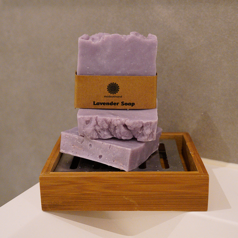 Lavender Soap Bar With Olive Oil Castor Coconut Shea 100g - Rosetta Creative Boutique
