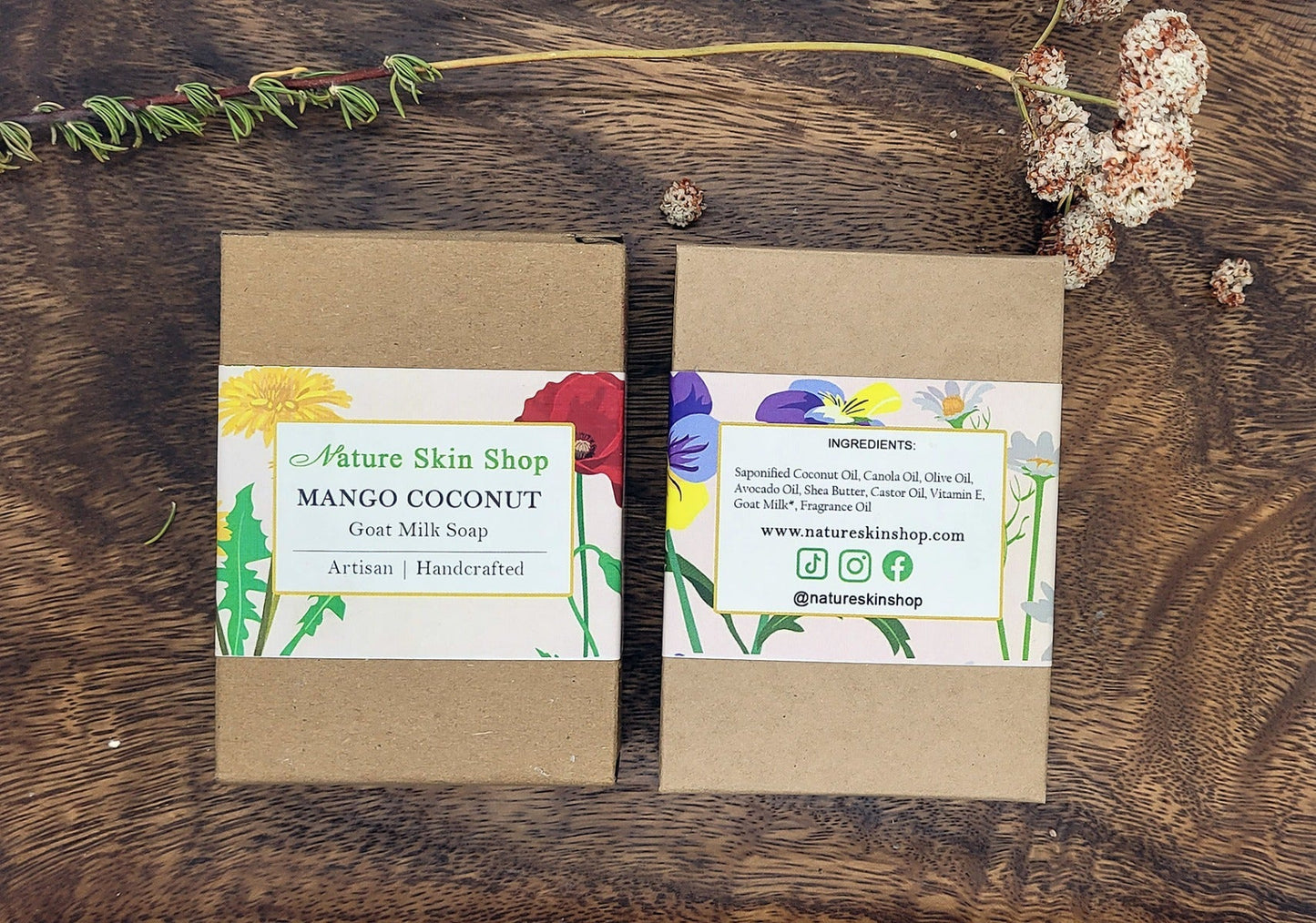 Mango Coconut Goat Milk Soap For Dry Sensitive Skin - Rosetta Creative Boutique