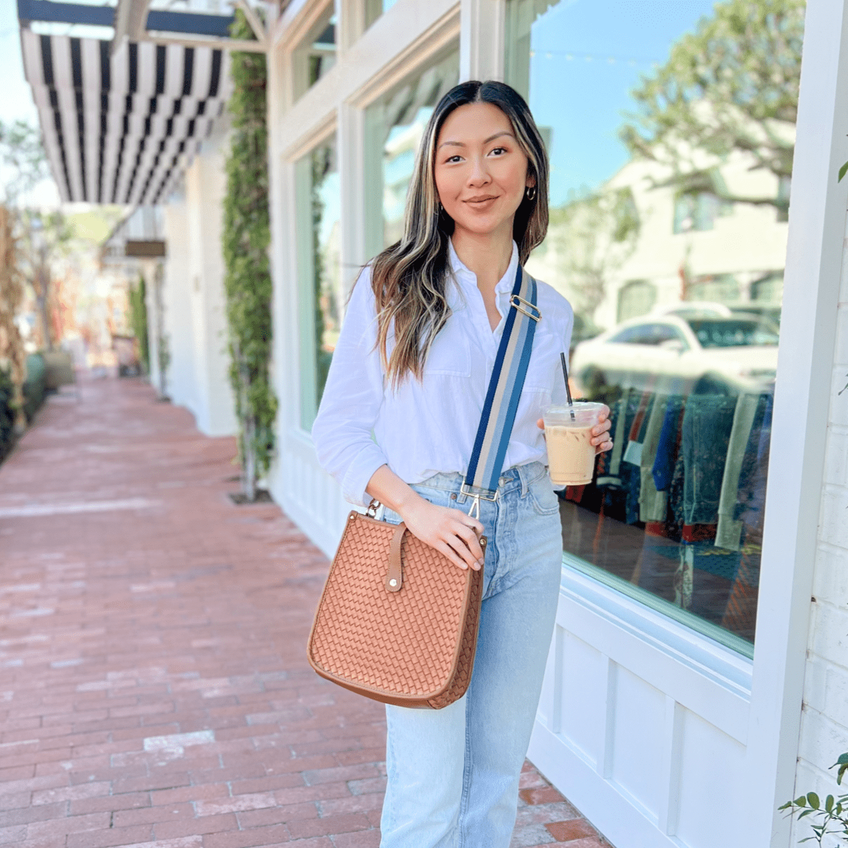 Woven Neoprene Crossbody Bag With Interchangeable Straps - Rosetta Creative Boutique