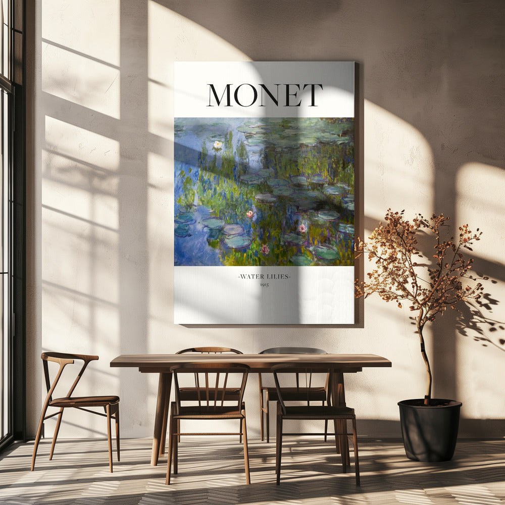 Water Lilies 1915 Monet Wall Art Print Claude Monet - Rosetta Creative Boutique