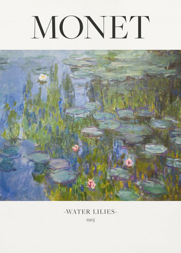 Water Lilies 1915 Monet Wall Art Print Claude Monet - Rosetta Creative Boutique