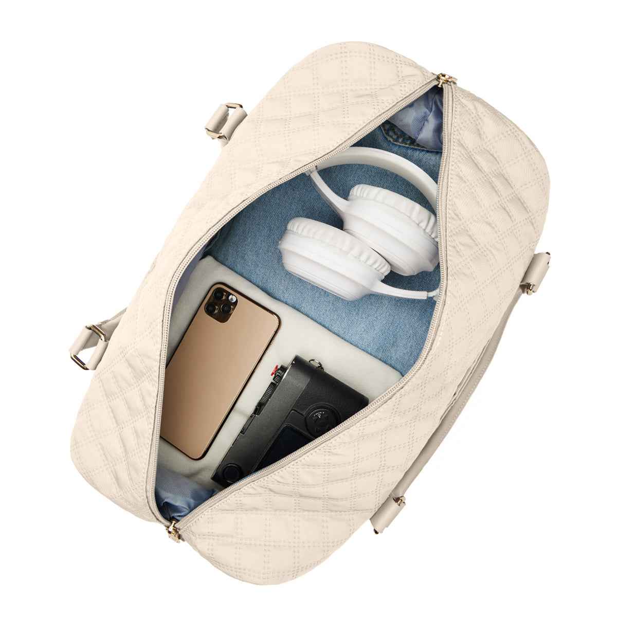 Quilted Business Overnight Travel Duffel Bag