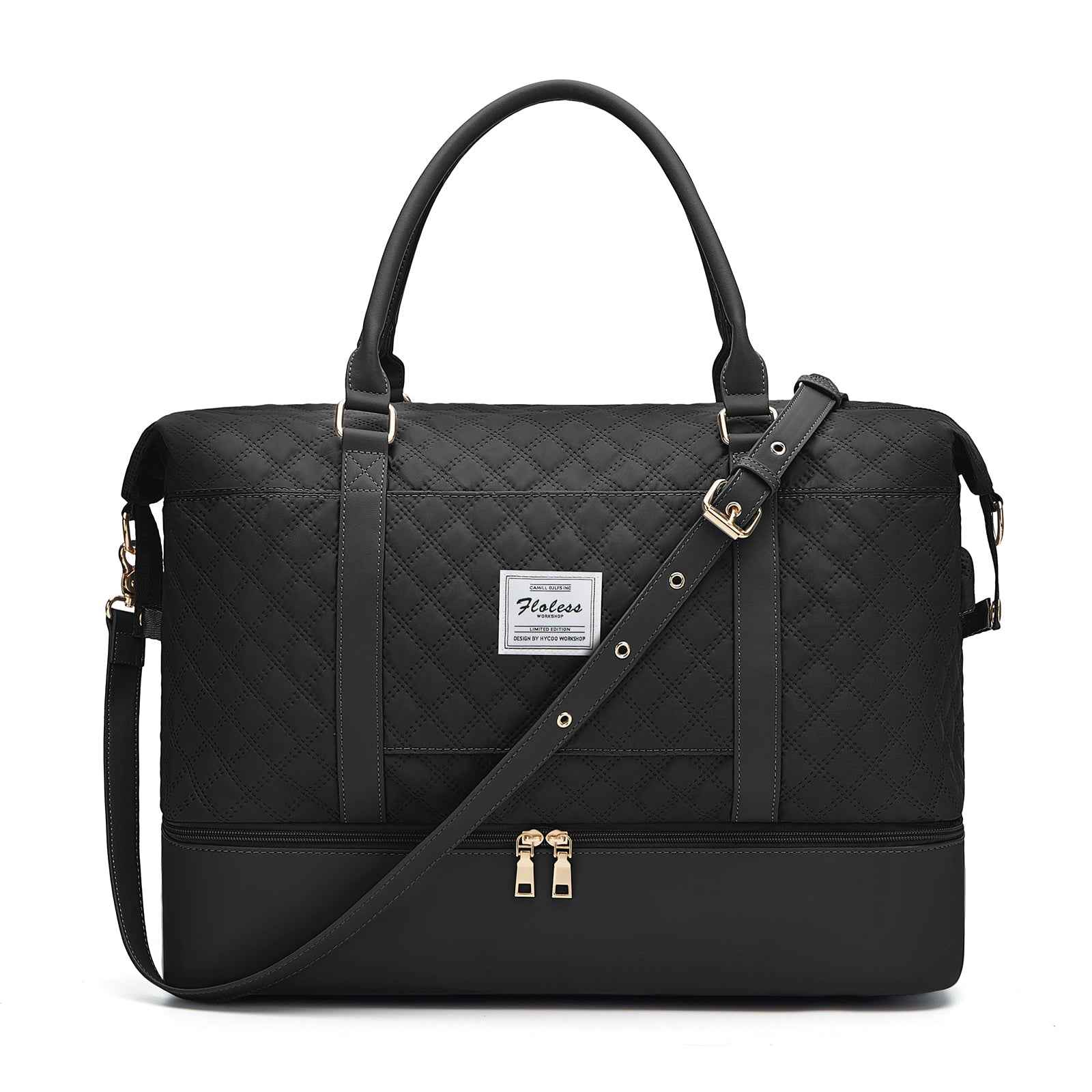 Quilted Business Overnight Travel Duffel Bag